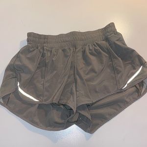 Olive Lululemon shorts 2.5 size 8